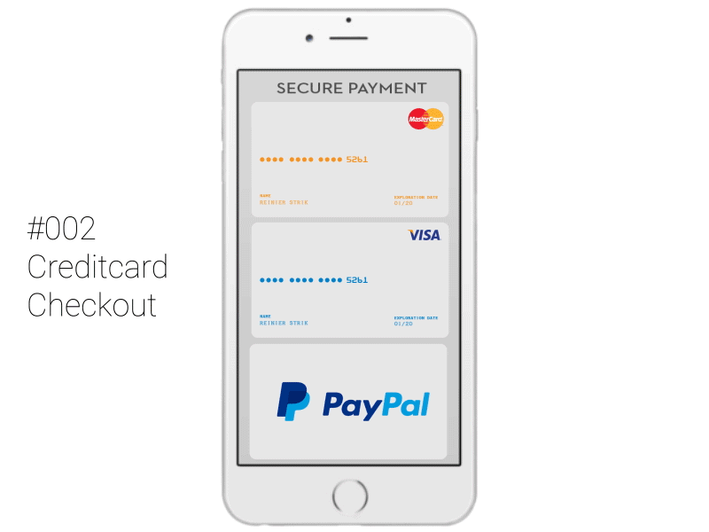 #002 Daily UI Creditcard Checkout 002 animation checkout creditcard daalui