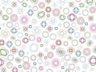 Geometric Flower Garden on Society6 airy colourful floresk flower garden geometric sell shop society6 store