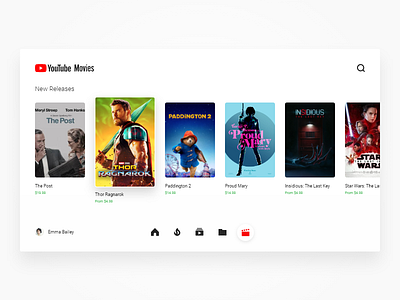 Daily UI #025 app dailyui movies tv tv app ui youtube