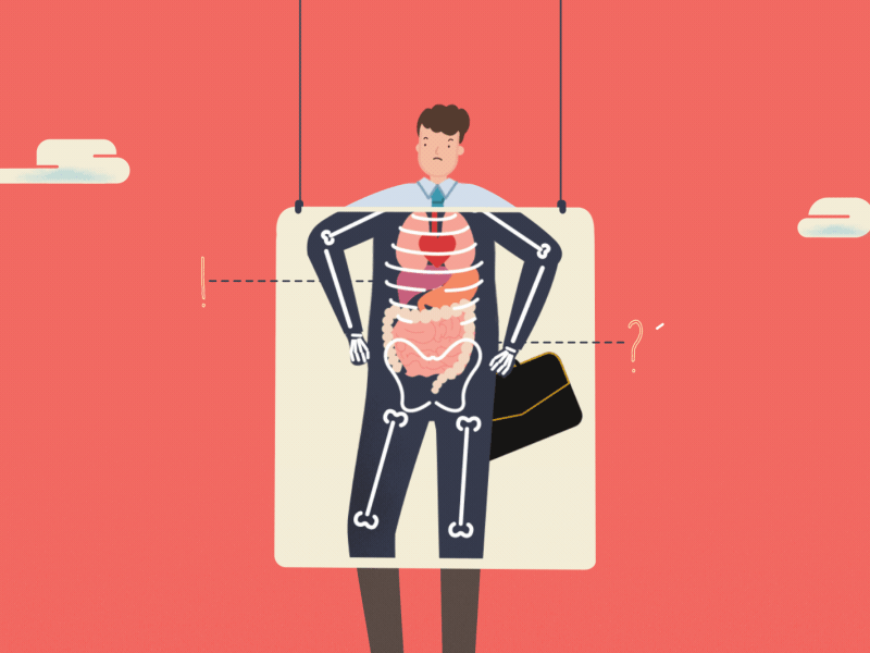 Body_system body character design illustrator motiongrpahic skull system