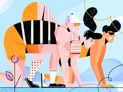 Gamification article blog fireart fireart studio flat illustration news ui ux web web design