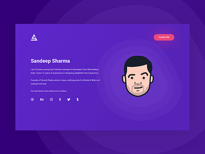 Sandip.io ahmedabad india sandeep sandeep sharma ui ux website