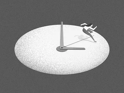 30's 30s black illustration run time white