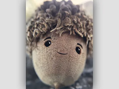 Smiling Acorn acorn autumn fall smile smiley face