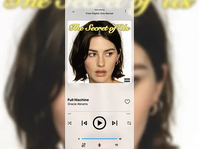 Mobile Music Player #DailyUI app branding design graphic design illustration logo typography ui ux vector