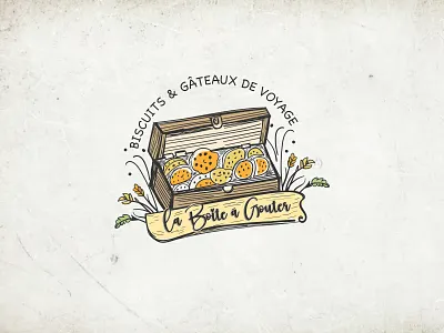 La Boîte à Goûter Logo Design bakery bakery logo bakery vintage logo biscuit company logo branding design graphicsdesign hand drawing bakery logo hand drawing logo illustration logo logo design logodesign vinage type logo vintage logo