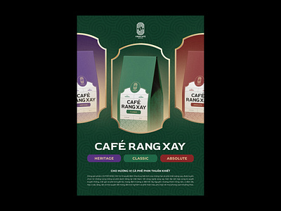 VINACAFE BIEN HOA / CAFE RANG XAY 3d branding design graphic design illustration packaging typography