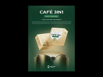 VINACAFE BIEN HOA / CAFE 3IN1 3d branding design graphic design illustration packaging typography