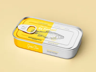 Tin Can Mockup Set aluminum branding can conserve container delicious design fish fish can food graphic design jar metal mockup package packaging packaging mockup preserve tin can