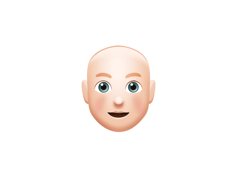 August 3d apple design emoji eyes face illustration man portrait side project skeumorphic