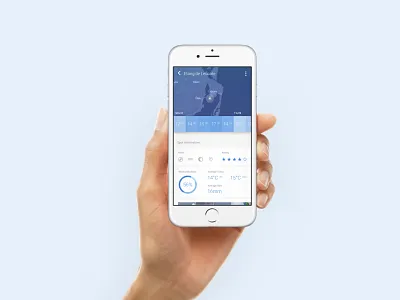 Windmeter android app forecast interface ios minimal mobile ui ux weather