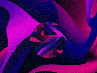 Geo Waves 3d shape geometric art gradients mesh gradient patterns