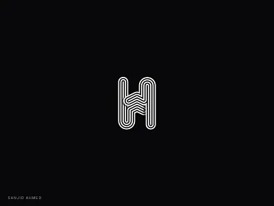 H Mark v2 clean concept letter mark logo logo type modern typography word logo