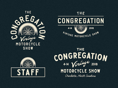 The Congregation 2018 branding charlotte chopper design hand drawn hot rod illustration lettering north carolina the congregation type vintage motorcycle