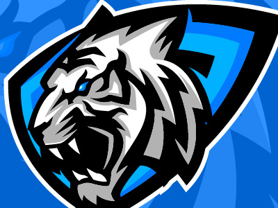 white Tiger esport logo activity animal emblem esport logo mascot logo sport tiger