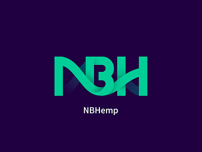 NBH Nutraceutical Bio Hemp chemistry design identity logo logotype mark medicine nbh science symbol