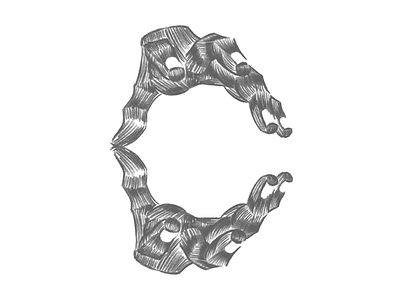 #36days_C 36days c 36daysoftype design draw drawing letter letters type typography