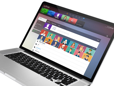 Series of avatars for gyPost webmail avatar clean interface service developer gypost interface long period project mail responsive application service platform user experience yarandin