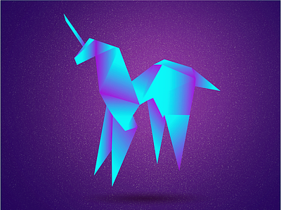 Blade Runner 80s blade blade runner illustration illustrator movie neon origami runner unicorn