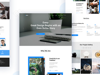 Design Agency. anup anupdeb creative design gradient header mockup oogle space typography ui ux