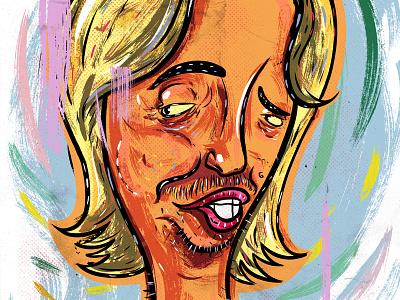 Kings of comedy #38 David Spade art comedy editorial portrait