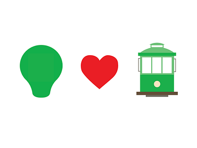 SmartRecruiters <3 SF bulb cable car illustration san francisco