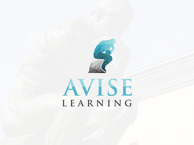 Avise Learning design education fun icon learning logo modern thinker