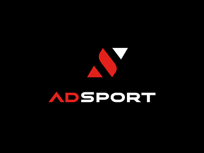 AdSport Logo Option adsport as hidden letters monogram sports marketing