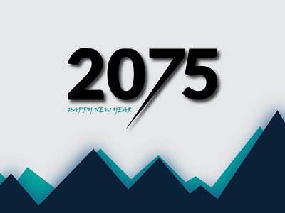 Happy New Year 2075 2075 clean hills material nepal nepali newyear