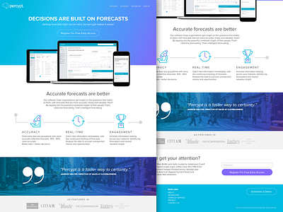 Percypt Homepage Design homepage marketing public startup