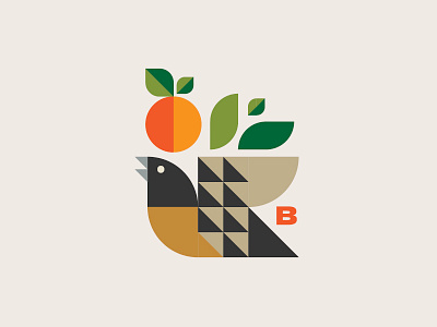 Nyoni - a bird art bird colour first geometric illustration pattern shapes shot