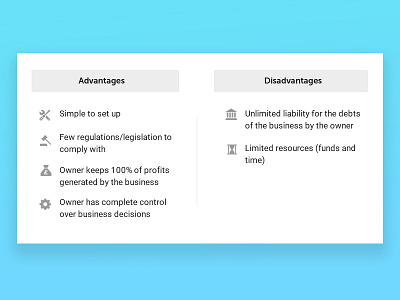 Table design for oppose content content design grey icon table webdesign