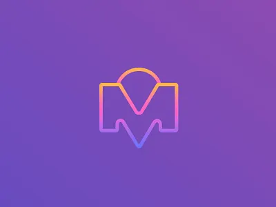 M + Location Pin app branding design icon illustration logo mobile ux vector