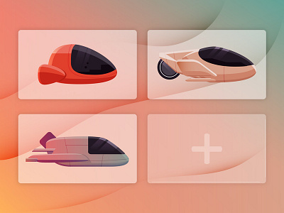 Futuristic Cars car future futuristic gradient illustration jet modern plane sport vehicle