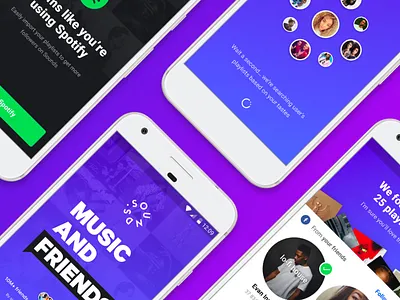 Sounds Android Onboarding android app mobile music onboarding
