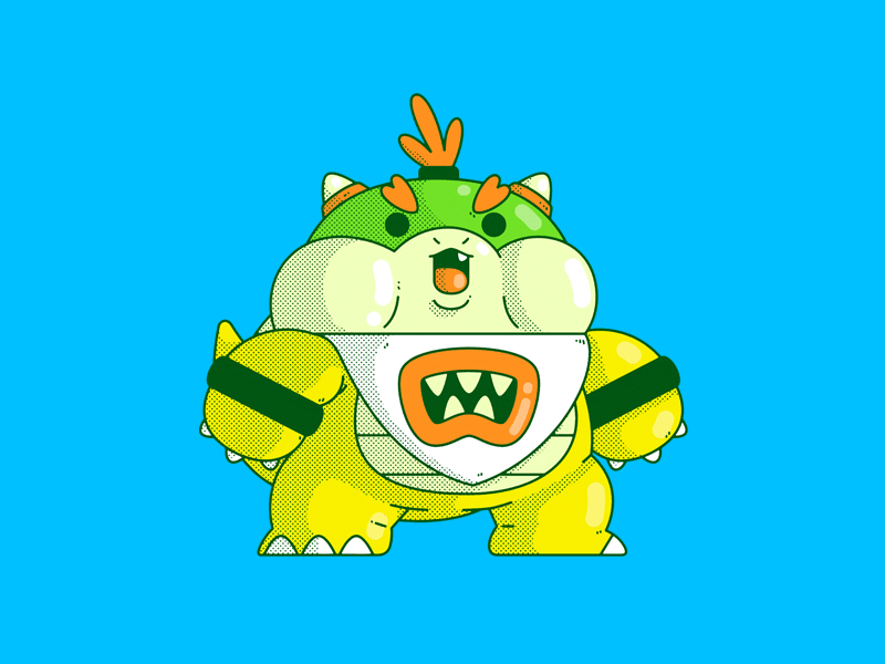 Super Mario Sunshine | Bowser Jr. bowser jr gaming illustration nintendo smash bros super mario sunshine