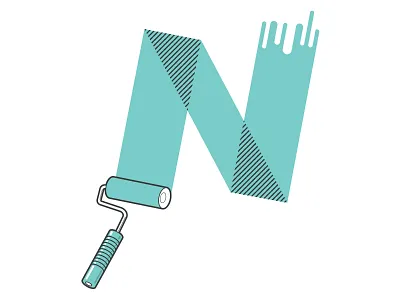 Letter N alphabet happy learners home improvement letter paint wet paint