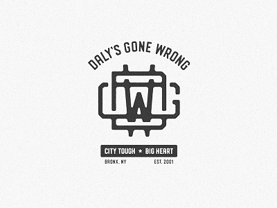 Band Graphic 3 band font icon illustration logo monogram music new york typography