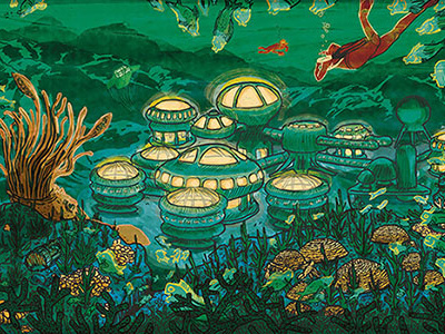 If you're looking for me... adultswim cartoon diver fish illustration sealab squid underthesea underwater