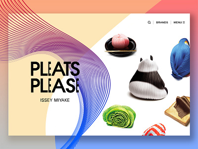 Daily UI #003 Landing page dailyui interface issues miyake landing page pleats please