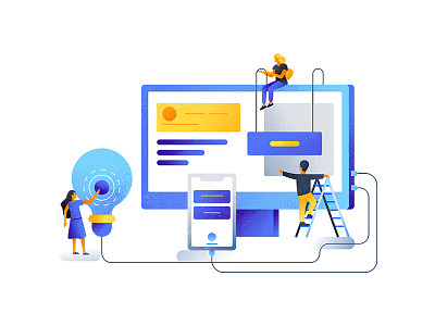 Homepage Illustration animation brand character design editorial illustration interface minimalism typography ui ux web