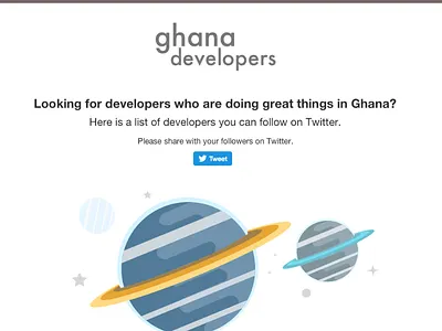 Ghana Developers Thank You ghana peeling pixels site social web