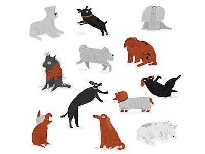 friends dog friends illustration