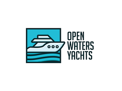 23/50 Boat Logo blue boat challenge design marine yacht