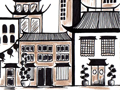 City Illustration animation art direction branding hand drawing illustration pitch deck sizzle reel