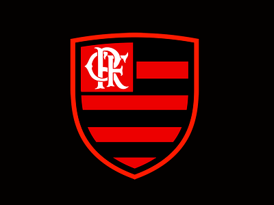 Flamengo Crest black brazil cbf crest escudo flamengo futebol red rio soccer