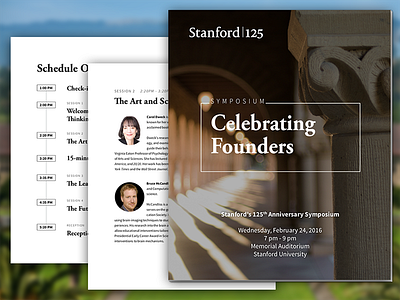Symposium Program branding print