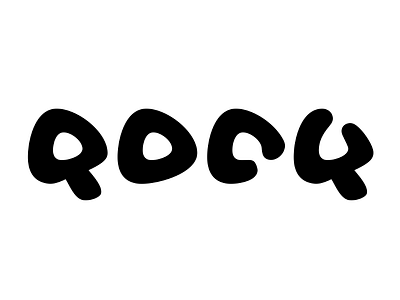 Rock exercise lettering