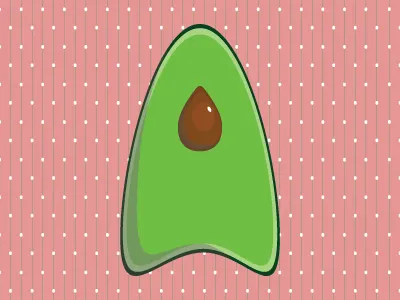 A for Avocado 36days a 36daysoftype 36daysoftype05 a avocado green letter a vector