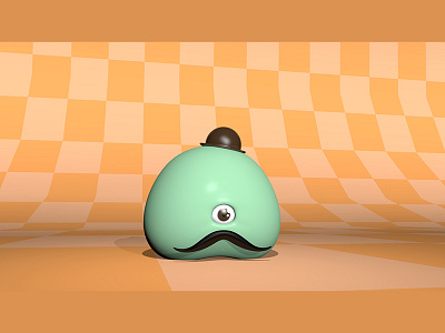 Bubbly-1 3d character color design game art illustration render